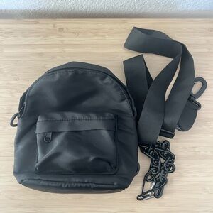 Black Mini backpack or Crossbody Bag